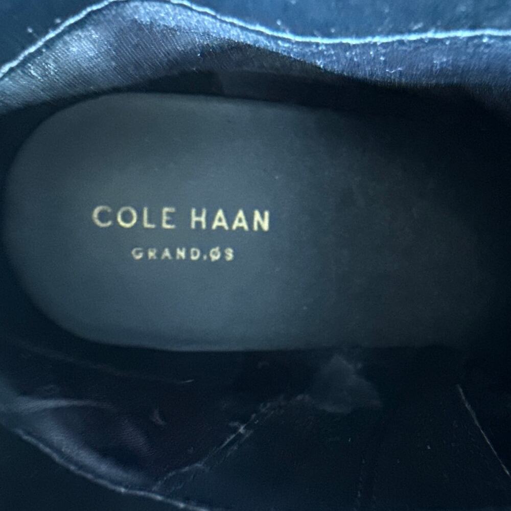 Cole Haan Leather & Suede Navy Blue Booties Size 10 - Picture 8 of 8